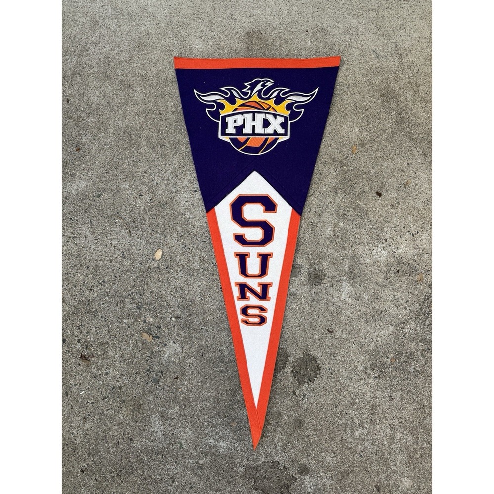 Vintage Phoenix Suns Felt Pennant Large NBA Winning Streak Sports 40x17"